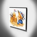 Ver imagem 3 de Quadro Infantil Vintage Menina Canvas 30x30cm-INF431