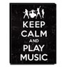 Quadro Keep Calm And Play Music Canvas 40x30cm-KCA37 - 1
