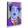 Quadro Pop Art Charlie Chaplin Canvas 40x30cm-QP5 - 2