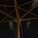 Ver imagem 5 de Ombrelone Central de Madeira 3,00 Metros Redondo Guarda Sol Piscina Praia Jardim Grande Importway Iw