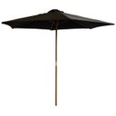 Ver imagem 1 de Ombrelone Central de Madeira 3,00 Metros Redondo Guarda Sol Piscina Praia Jardim Grande Importway Iw