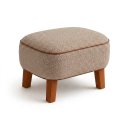 Ver imagem 6 de Poltrona Amamentação Nuvem Balanço + Puff Estofado Bouclé:Bouclé Cappuccino