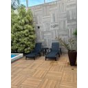 Ver imagem 4 de Kit 2 Espreguiçadeiras e Mesinha para Piscina e Jardim