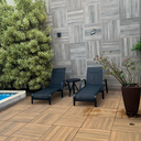 Ver imagem 2 de Kit 2 Espreguiçadeiras e Mesinha para Piscina e Jardim