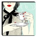 Ver imagem 1 de Quadro Cozinha Vintage Café Canvas 30x30cm-COZ200
