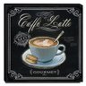 Quadro Cozinha Vintage Café Com Leite Canvas 30x30cm-COZ102 - 1