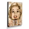 Quadro Cozinha Vintage Café Marilyn Monroe Canvas 40x30cm-COZ187 - 2