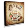 Quadro Cozinha Vintage Café Mousse Canvas 30x30cm-COZ89 - 2