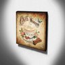 Quadro Cozinha Vintage Café Mousse Canvas 30x30cm-COZ89 - 3