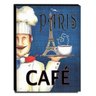 Quadro Cozinha Vintage Café Paris Canvas 40x30cm-COZ14B - 1