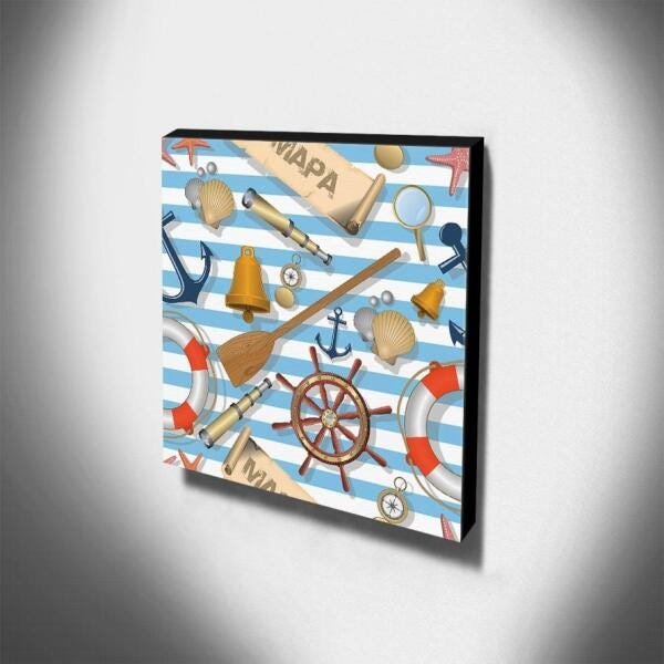 Quadro Infantil Marinheiro Canvas 30x30cm-INF398 - 3