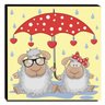 Quadro Infantil Ovelhinhas Canvas 30x30cm-INF330 - 1