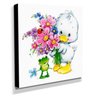 Quadro Infantil Patinho e Sapinho Canvas 30x30cm-INF504 - 2