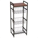 Ver imagem 1 de Fruteira de Chão para Cozinha Estilo Industrial com 3 Cestos