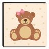 Quadro Infantil Ursinha Canvas 30x30cm-INF205 - 1