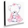 Quadro Infantil Ursinha Canvas 30x30cm-INF432 - 2