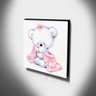 Quadro Infantil Ursinha Canvas 30x30cm-INF432 - 3