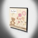 Ver imagem 3 de Quadro Infantil Ursinho Bem Vindo Canvas 30x30cm-INF238