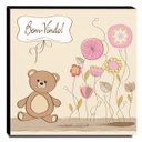 Ver imagem 1 de Quadro Infantil Ursinho Bem Vindo Canvas 30x30cm-INF238
