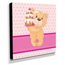 Ver imagem 2 de Quadro Infantil Ursinho Canvas 30x30cm-INF143