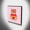 Quadro Infantil Ursinho Canvas 30x30cm-INF210 - 3