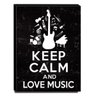 Quadro Keep Calm And Love Music Canvas 40x30cm-KCA44 - 1