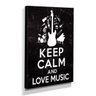 Quadro Keep Calm And Love Music Canvas 40x30cm-KCA44 - 2