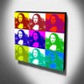 Quadro Pop Art Mona Lisa Canvas 30x30cm-QP13 - 3