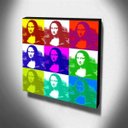 Ver imagem 3 de Quadro Pop Art Mona Lisa Canvas 30x30cm-QP13