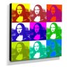 Quadro Pop Art Mona Lisa Canvas 30x30cm-QP13 - 2