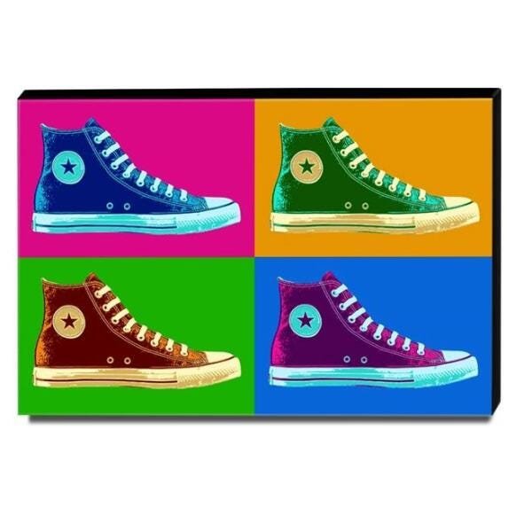Quadro Pop Art Tênis All Star Canvas 30x40cm-QP7 - 1