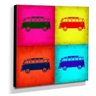 Quadro Pop Art kombi Canvas 30x30cm-QP11 - 2