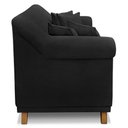 Ver imagem 6 de Kit Poltrona E Sofá 2 Lugares 1,60m Suede Pés Castanho Preto