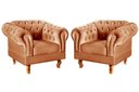 Ver imagem 1 de Conjunto 2 Poltronas Dom Pedro Cor:Veludo Terracota 400