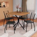 Ver imagem 1 de Mesa de Jantar 4 Lugares Amaryllis Canela/preto - Kappesberg