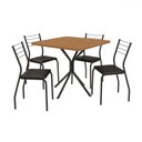 Ver imagem 2 de Mesa de Jantar 4 Lugares Amaryllis Canela/preto - Kappesberg