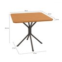Ver imagem 3 de Mesa de Jantar 4 Lugares Amaryllis Canela/preto - Kappesberg