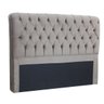 Cabeceira Maria 160 Cm Queen Suede Deluxe Bege - 1