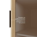 Ver imagem 5 de Guarda-Roupa Planejado 40cm 1 Porta Reflecta com Prateleiras Jade CabeCasa MadeiraOriginals Cinza/Urbano