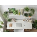Ver imagem 2 de Kit 3 Prateleiras de Parede Suporte Invisível Branco 40x20 60x20