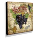 Ver imagem 2 de Quadro Cozinha Vintage Uva Canvas 30x30cm-COZ44