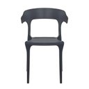 Ver imagem 3 de 2x Cadeira de Jantar Garden Luxo Preta - Kit