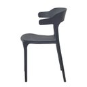 Ver imagem 4 de 2x Cadeira de Jantar Garden Luxo Preta - Kit