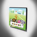 Ver imagem 3 de Quadro Infantil Animais Amamos Você Canvas 30x30cm-INF172