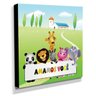 Quadro Infantil Animais Amamos Você Canvas 30x30cm-INF172 - 2