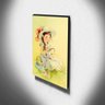 Quadro Infantil Vintage Menina e Gatinho Canvas 40x30cm-INF455 - 3