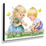 Quadro Infantil Vintage Menino e Menina Canvas 30x40cm-INF447 - 2