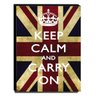 Quadro Keep Calm And Carry On Canvas 40x30cm-KCA02 - 1
