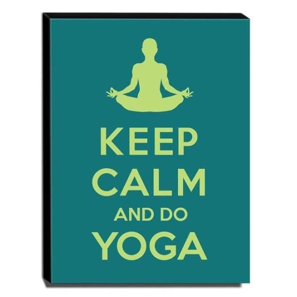 Quadro Keep Calm And Do Yoga Canvas 40x30cm-KCA13 - 1