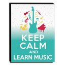 Ver imagem 1 de Quadro Keep Calm And Learn Music Canvas 40x30cm-KCA54